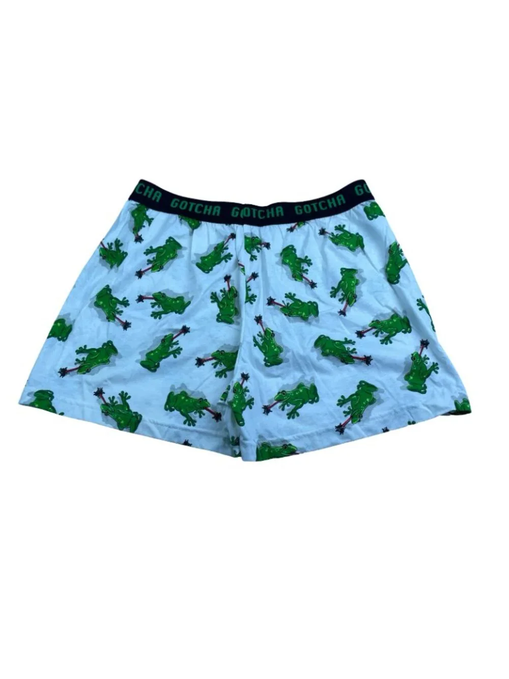 NEW VTG Gotcha x Basic Equipment Men's Tree Frogs All-Over Boxer Shorts • Medium